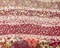 Red-Multi Poly Stripe Floral Print Yoryu Chiffon Woven Fabric By the Yard